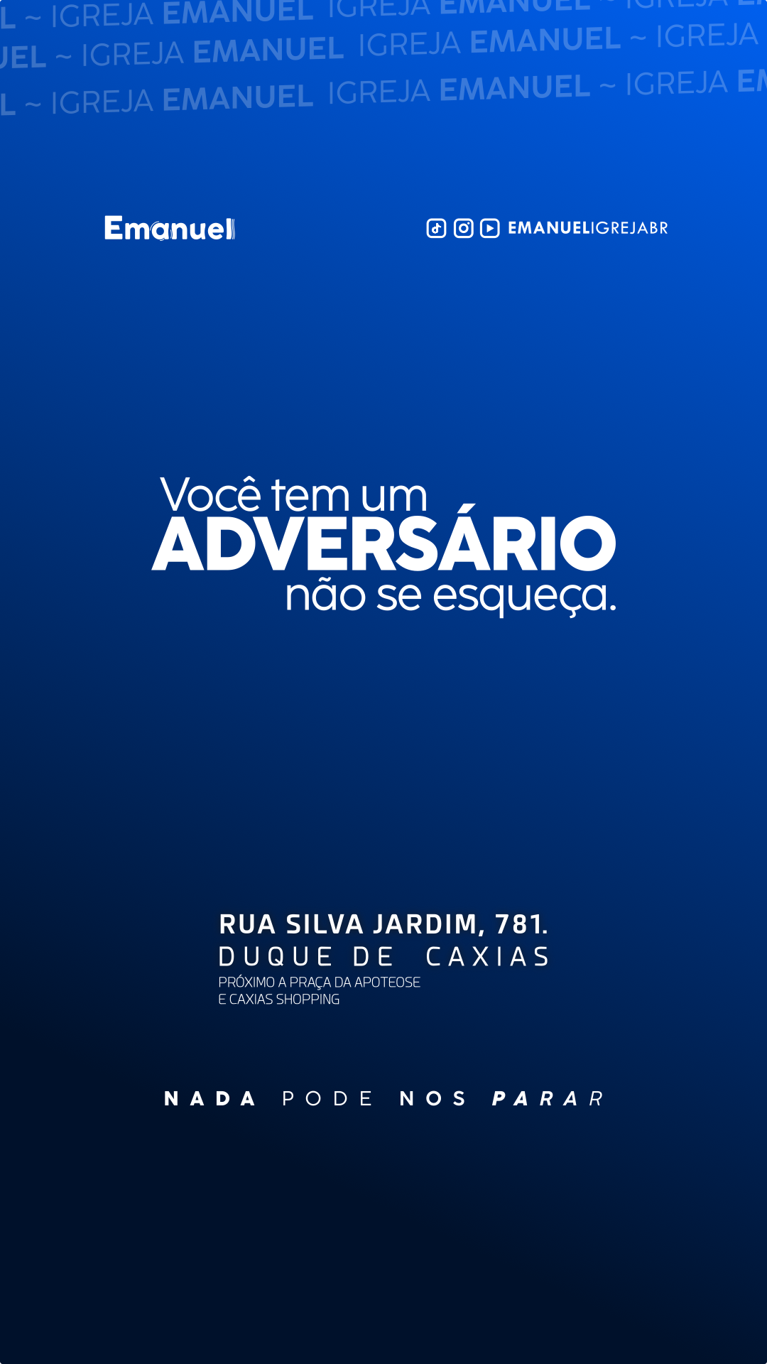 06/02 – Nada prevalecerá contra ti. – Mateus 16.18