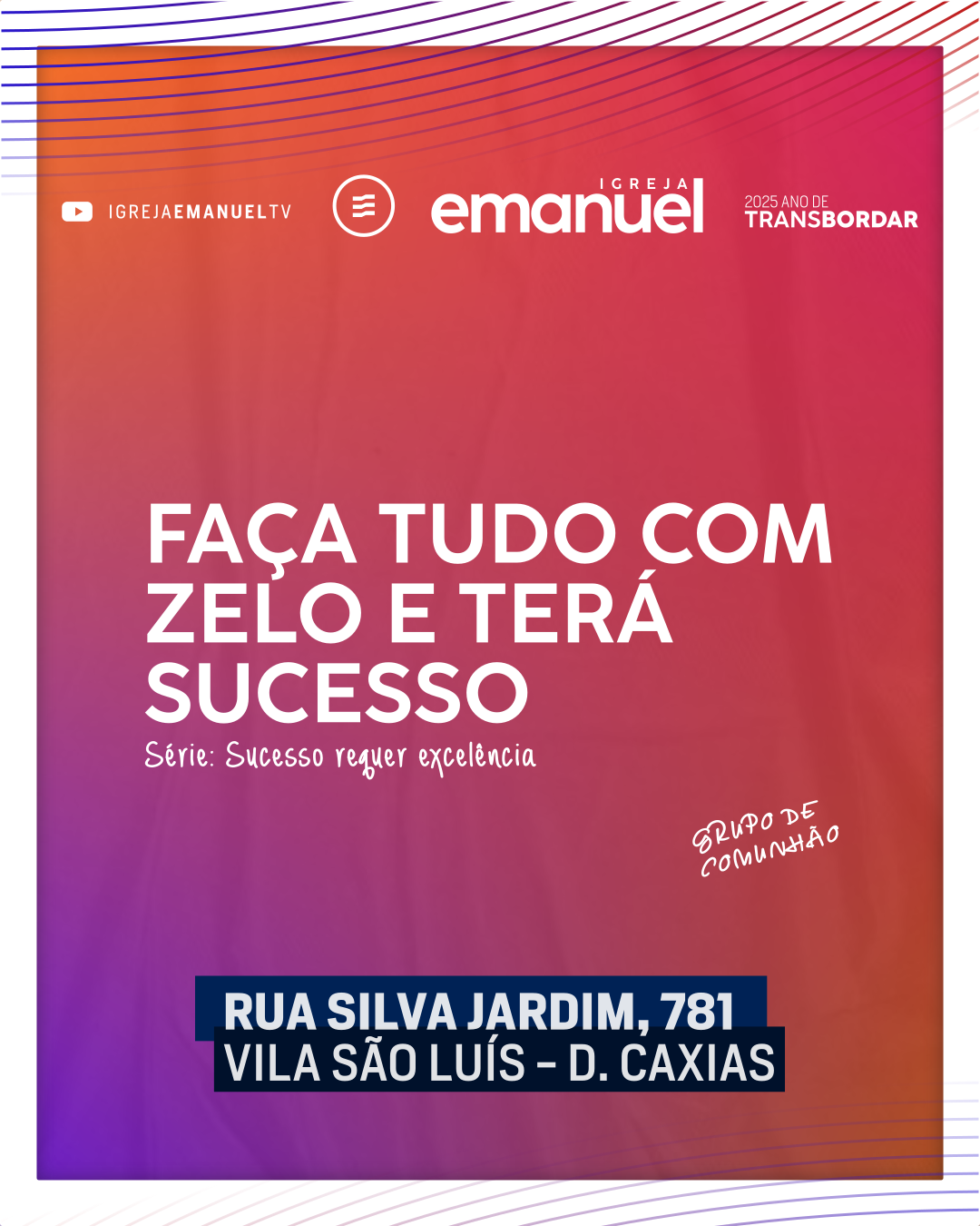 21/01/2024 – Faça tudo com zelo e terá sucesso: Provérbios 22.29